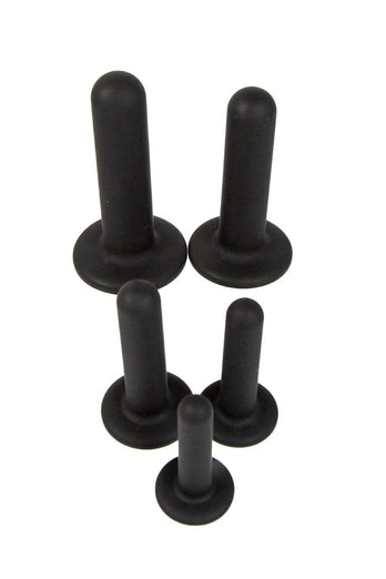 NS Novelties - Renegade - 5 Piece Silicone Dilator Kit - Black - Stag Shop