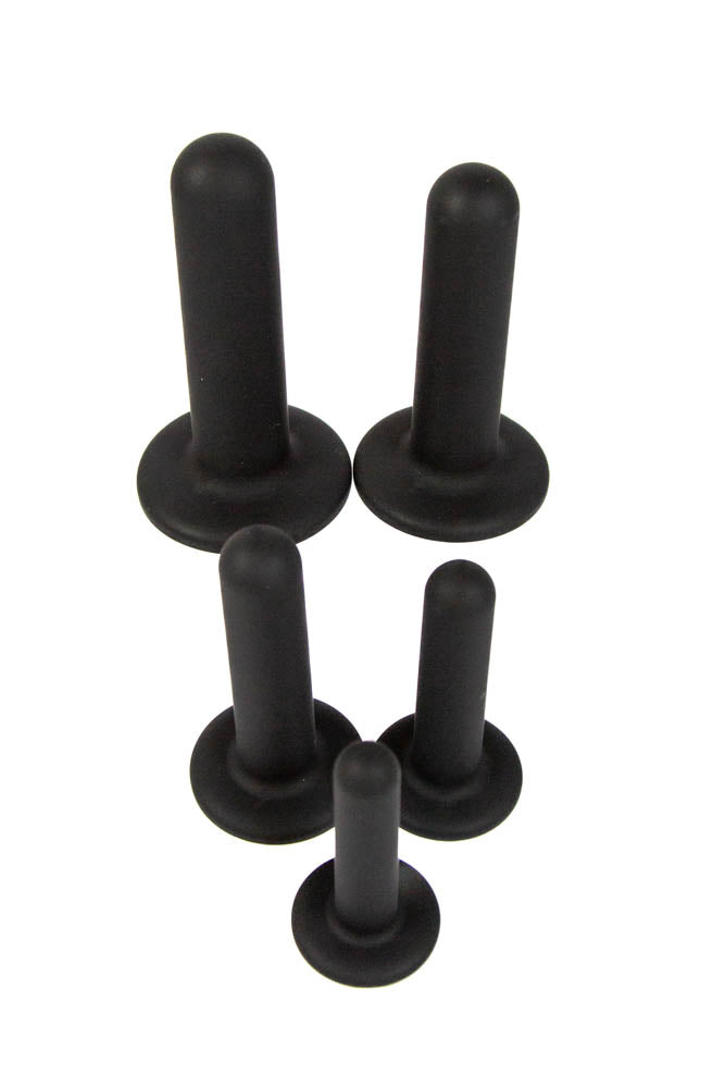 NS Novelties - Renegade - 5 Piece Silicone Dilator Kit - Black - Stag Shop