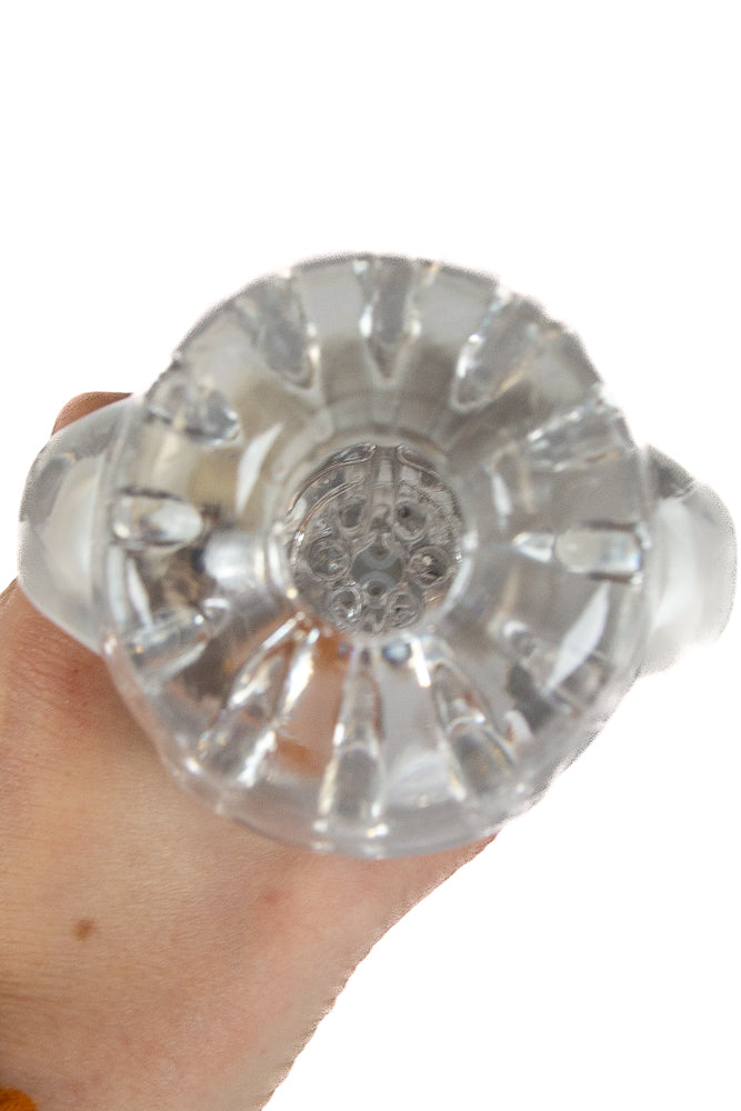 NS Novelties - Renegade - Avenger Sucking & Vibrating Stroker - Black/Clear - Stag Shop