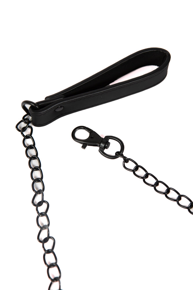 NS Novelties - Renegade Bondage - Collar & Leash Set - Black - Stag Shop