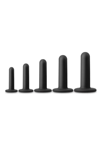 NS Novelties - Renegade - 5 Piece Silicone Dilator Kit - Black - Stag Shop