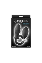 NS Novelties - Renegade - InflataPlay Inflatable Anal Plug - Black - Stag Shop