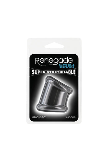 NS Novelties - Renegade - Suave Silicone Ball Stretcher - Black - Stag Shop