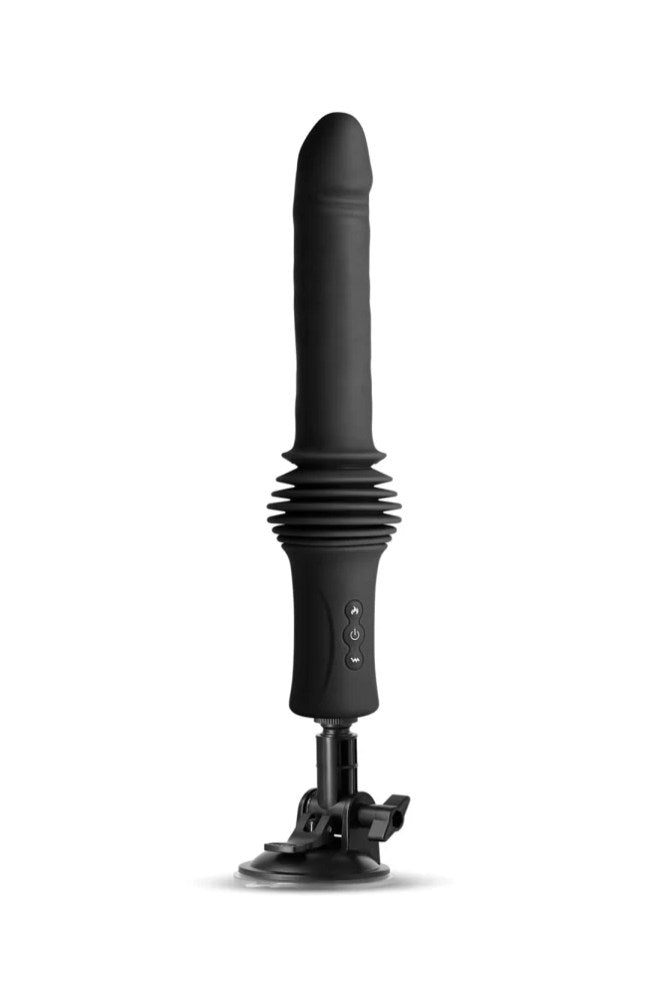 NS Novelties - Renegade - Super Stroker Thrusting Dildo with Remote Control - Black - Stag Shop