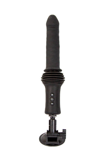 NS Novelties - Renegade - Super Stroker Thrusting Dildo with Remote Control - Black - Stag Shop