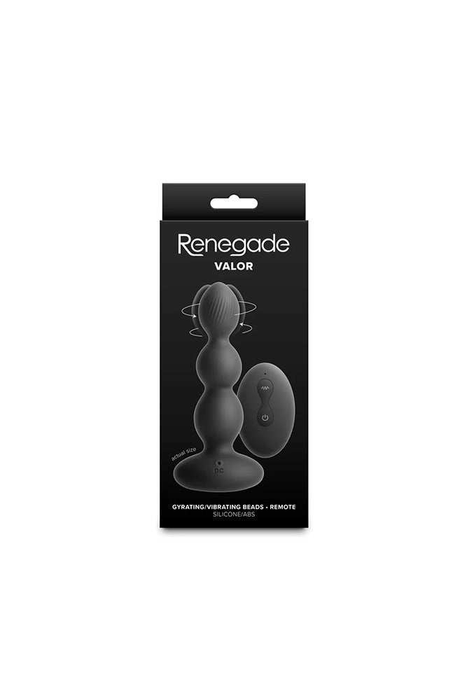NS Novelties - Renegade - Valor Remote Control Gyrating Anal Beads - Stag Shop