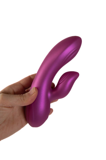 NS Novelties - Seduction - Angel Rabbit Vibrator - Metallic Pink - Stag Shop