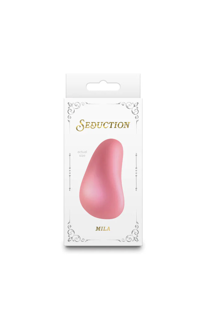 NS Novelties - Seduction - Mila Palm Vibrator - Metallic Pink - Stag Shop