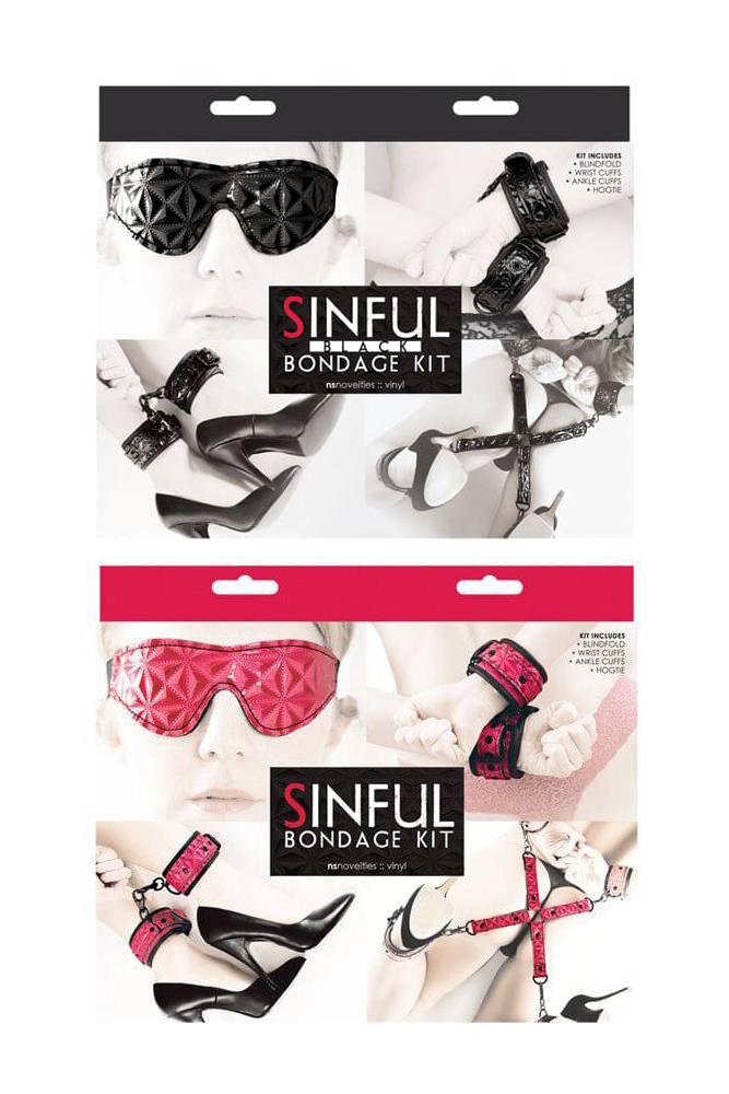 NS Novelties - Sinful - Bondage Kit - Assorted Colours - Stag Shop