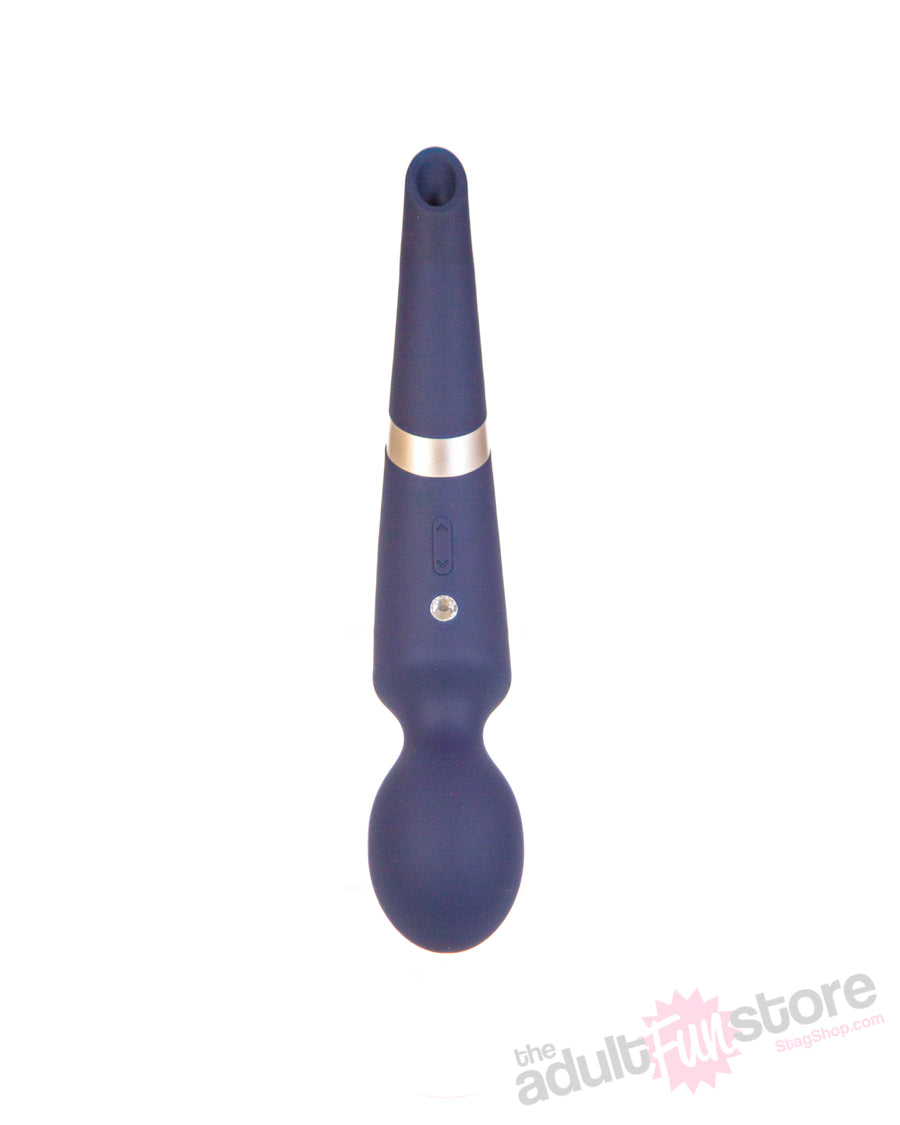 NS Novelties - Sugar Pop - Aurora Dual-Ended Wand Vibrator - Blue - Stag Shop