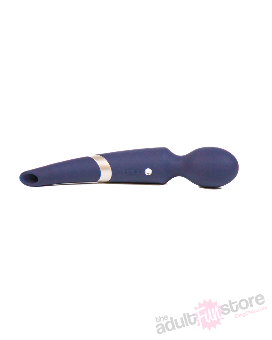 NS Novelties - Sugar Pop - Aurora Dual-Ended Wand Vibrator - Blue - Stag Shop