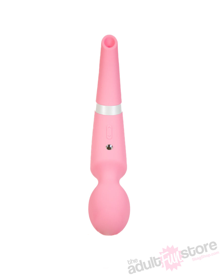 NS Novelties - Sugar Pop - Aurora Dual-Ended Wand Vibrator - Pink - Stag Shop