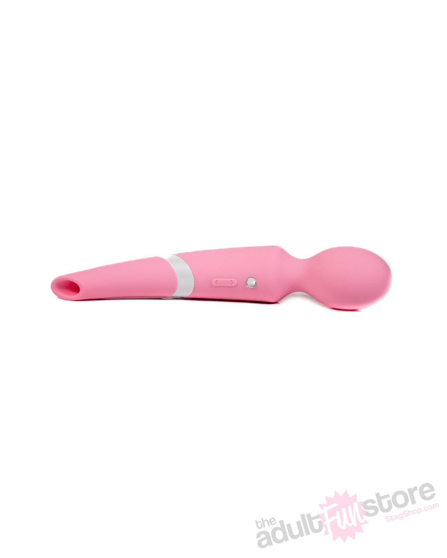 NS Novelties - Sugar Pop - Aurora Dual-Ended Wand Vibrator - Pink - Stag Shop