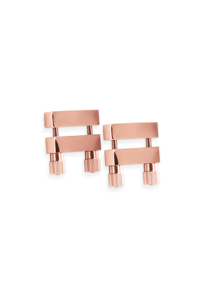 NS Novelties - Bound - Bar Vice Nipple Clamps - Rose Gold - Stag Shop