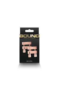 Thumbnail for NS Novelties - Bound - Bar Vice Nipple Clamps - Rose Gold - Stag Shop