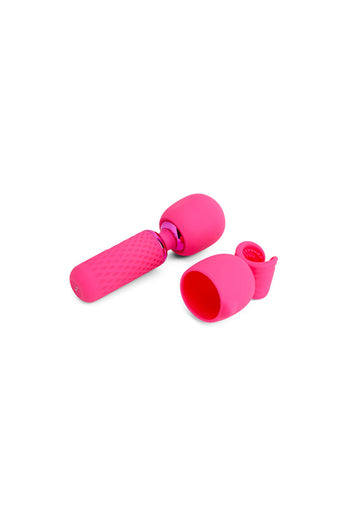 Nu Sensuelle - Nubii - Harlow Mini Wand Vibrator With Penis Attachment - Stag Shop
