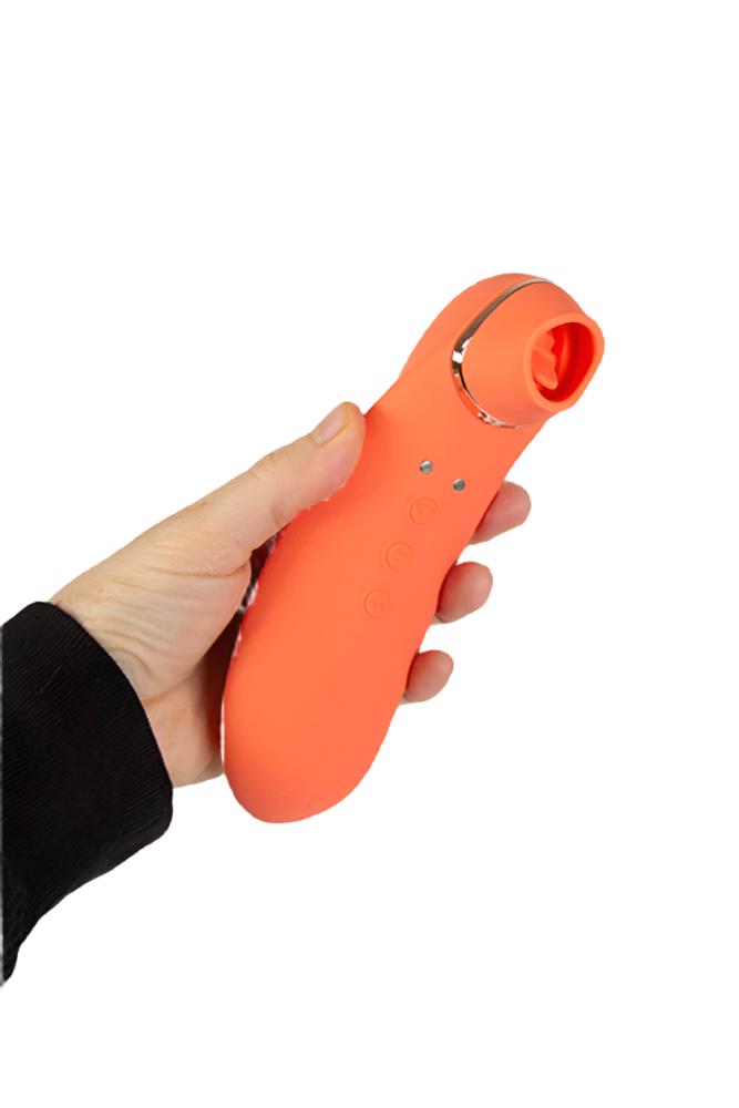 Nu Sensuelle - Trinitii Triple Action Multi Play Vibrator - Orange - Stag Shop