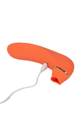 Nu Sensuelle - Trinitii Triple Action Multi Play Vibrator - Orange - Stag Shop