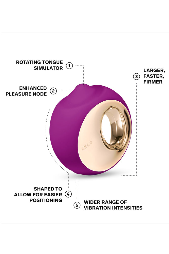 Lelo - Ora 3 Intelligent Oral Sex Simulator - Deep Rose - Stag Shop
