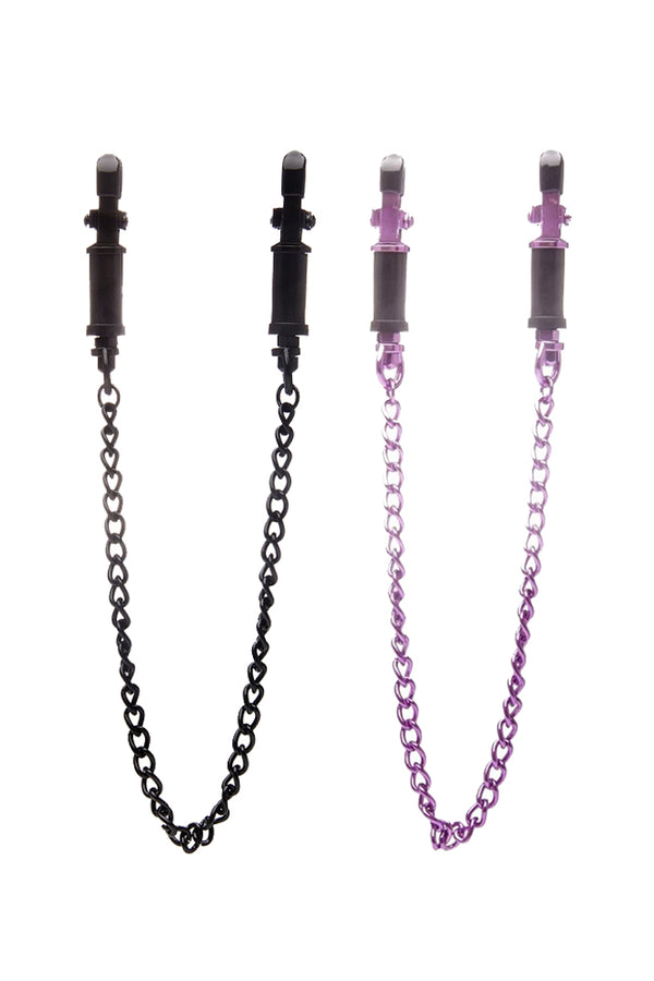 Ouch by Shots Toys - Vice Nipple Clamps - Assorted Colours - Stag Shop