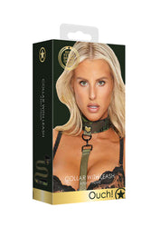 Ouch by Shots Toys - Army Collar With Leash - Stag Shop