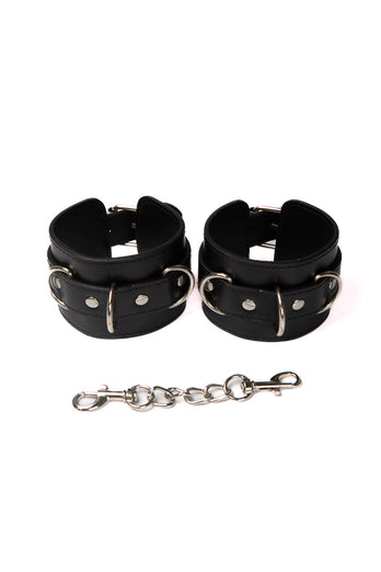 Ouch by Shots Toys - Leather Cuffs - Black - Stag Shop