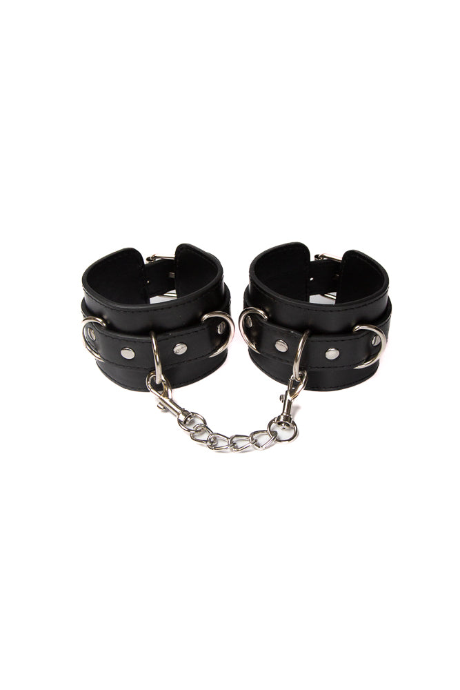 Ouch by Shots Toys - Leather Cuffs - Black