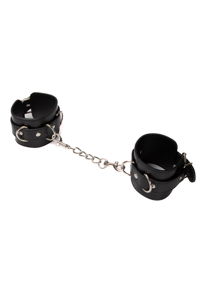 Ouch by Shots Toys - Leather Cuffs - Black