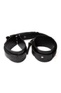 Ouch by Shots Toys - Adjustable Leather Handcuffs With Handle - Black - Stag Shop