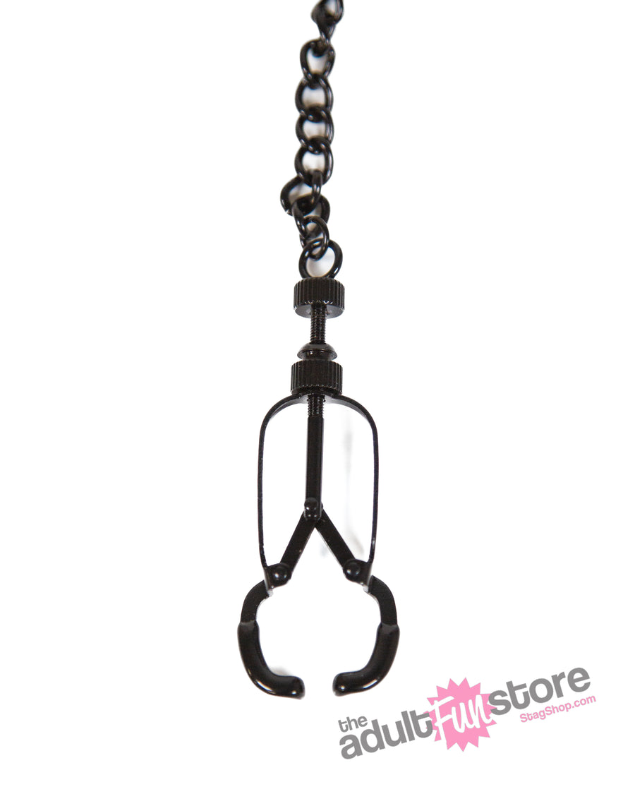 Ouch by Shots Toys - Helix Nipple Clamps - Black - Stag Shop