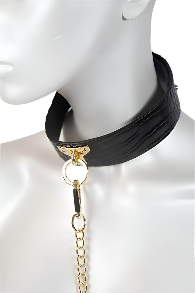 Ouch International - Rome Collection - Bondage Kit with Bag - Black/Gold