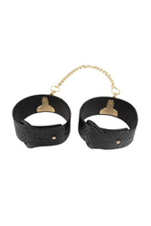 Ouch International - Rome Collection - Bondage Kit with Bag - Black/Gold - Stag Shop