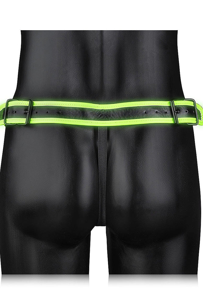 Ouch by Shots Toys - Glow - Buckle Jock Strap Style #2- Glow in the Dark - Stag Shop