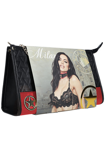 Ouch International - Milan Collection - Bondage Kit with Bag - Black - Stag Shop