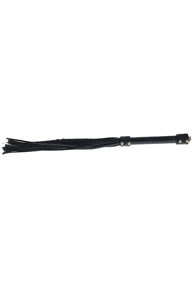 Ouch International - Rome Collection - Flogger - Black/Gold