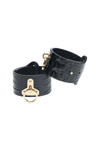 Ouch International - Rome Collection - Handcuffs - Black/Gold - Stag Shop