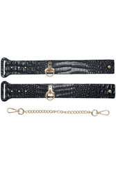Ouch International - Rome Collection - Handcuffs - Black/Gold - Stag Shop