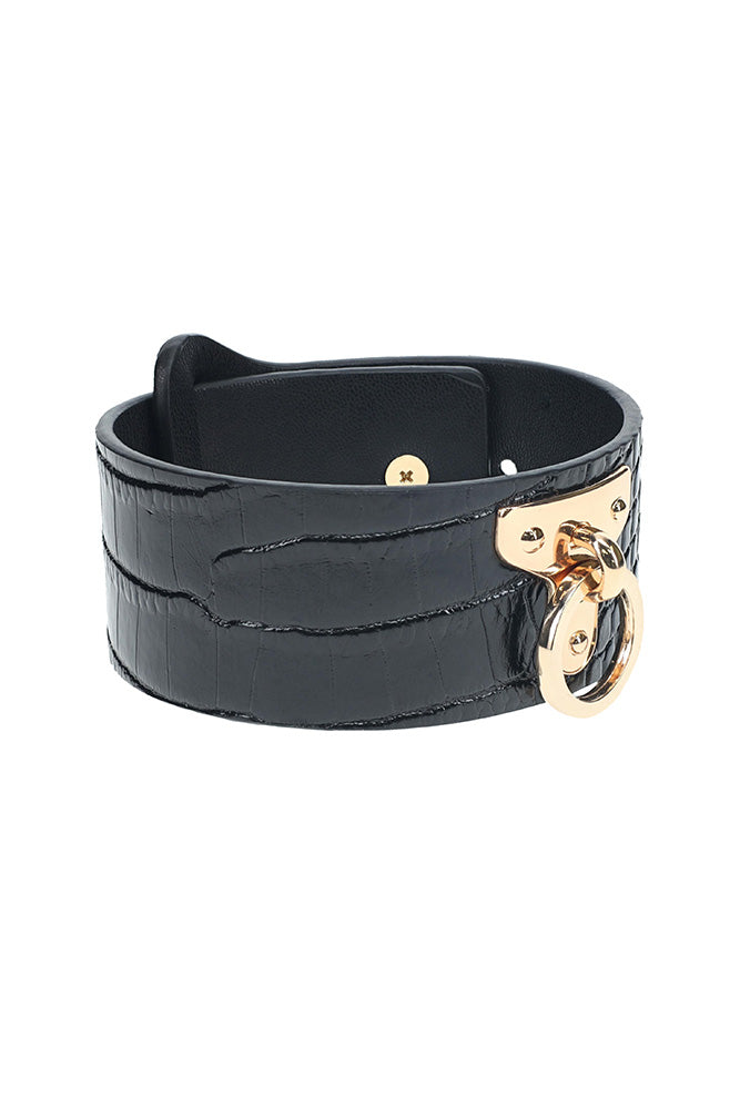 Ouch International - Rome Collection - Handcuffs - Black/Gold