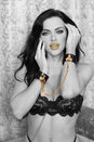 Ouch International - Rome Collection - Handcuffs - Black/Gold - Stag Shop