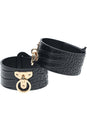 Ouch International - Rome Collection - Ankle Cuffs - Black/Gold - Stag Shop