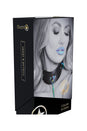 Ouch International - Venice Collection - Collar with Leash - Black/Iridescent - Stag Shop