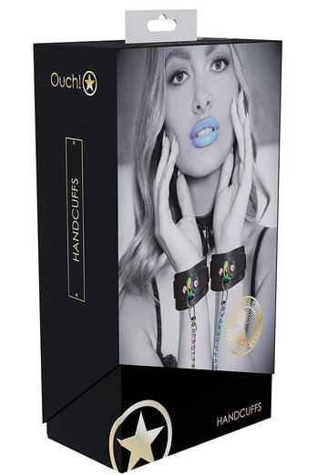 Ouch International - Venice Collection - Handcuffs - Black/Iridescent - Stag Shop