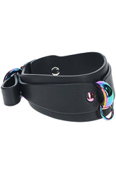 Ouch International - Venice Collection - Ankle Cuffs - Black/Iridescent - Stag Shop