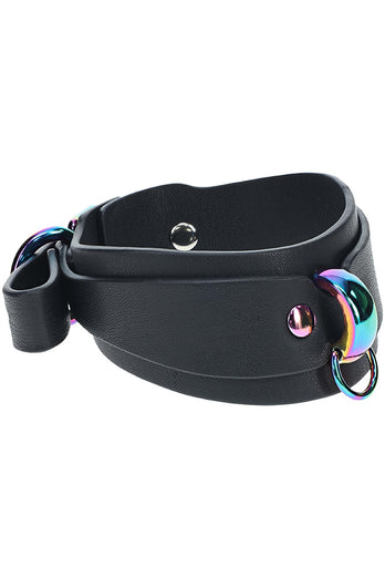 Ouch International - Venice Collection - Ankle Cuffs - Black/Iridescent - Stag Shop