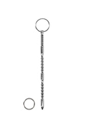 Ouch by Shots Toys - Stainless Steel Ribbed Dilator With Ring - Stag Shop