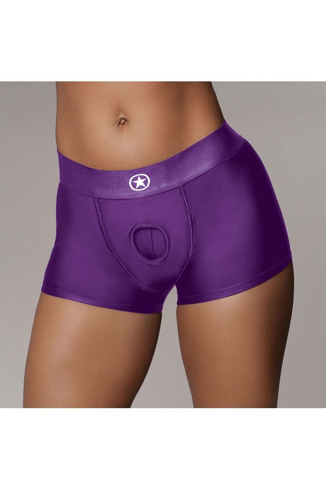 Ouch by Shots Toys - Vibrating Strap-on Boxer - Various Sizes & Colours - Stag Shop