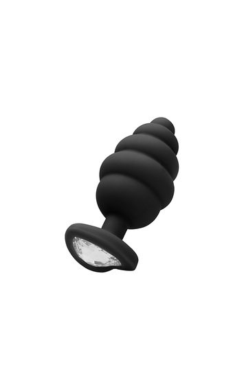 Large Ribbed Diamond Heart Plug - Stag Shop