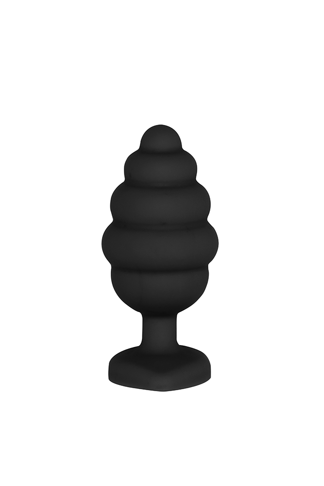 Large Ribbed Diamond Heart Plug - Stag Shop