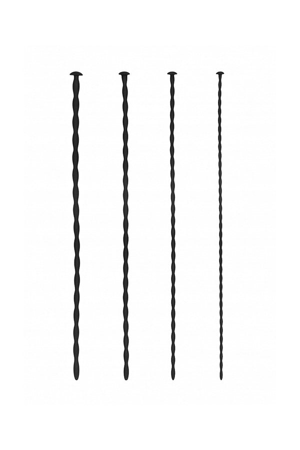 Ouch by Shots Toys - Silicone Spiral Screw Urethral Sounding Set - Stag Shop