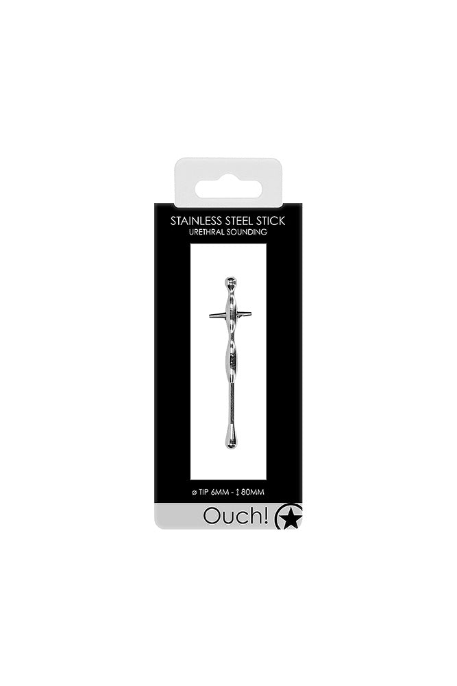 Ouch by Shots Toys - Stainless Steel Urethral Sounding Stick - Stag Shop